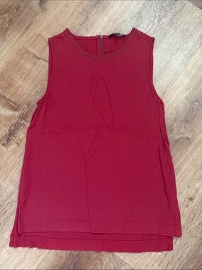Madewell tank with zipper detail